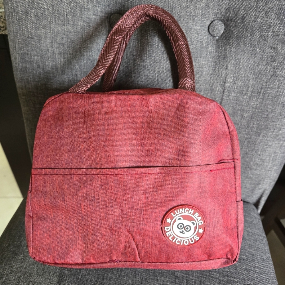 🍒🍒 Maroon Insulated Lunch Bag